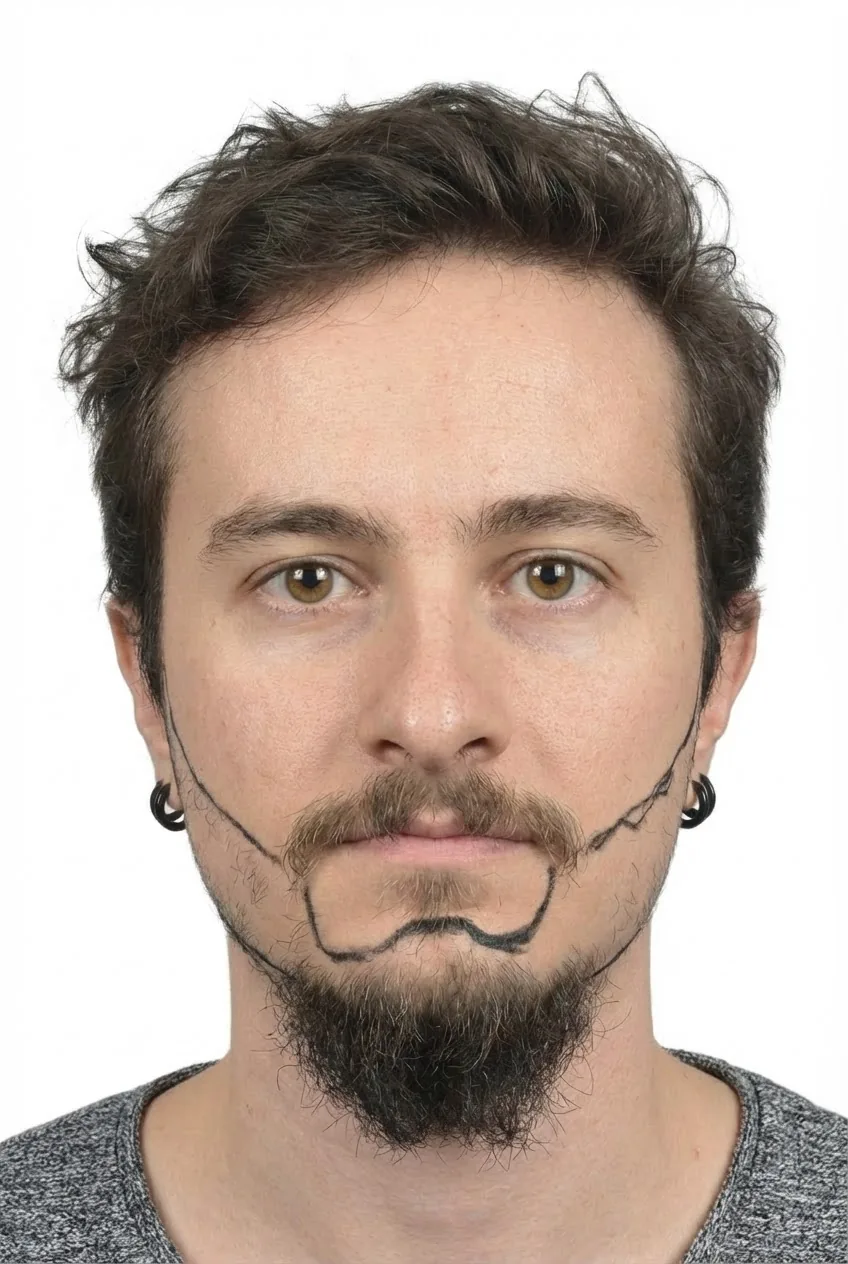 Haartransplantation Vorher DHI Methode - Patient 1 Dion Hair Clinic